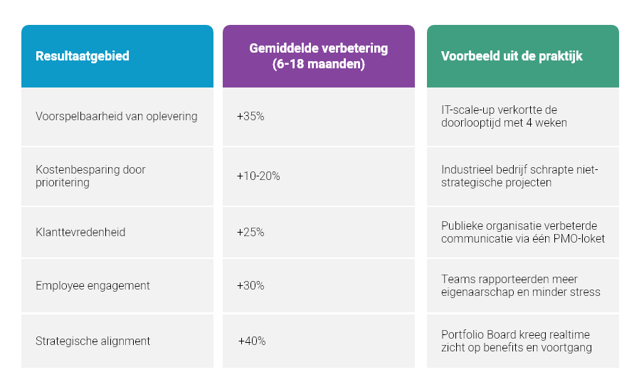 Wat levert P3M3 op? ROI en impact in cijfers